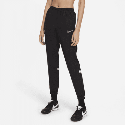 Pantalones de entrenamiento de futbol de tejido Woven para mujer Nike Dri FIT Academy